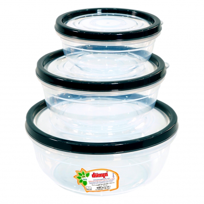 Աման Վակում Dunja 30725 3կտ Կլոր Պլաստմասե 2